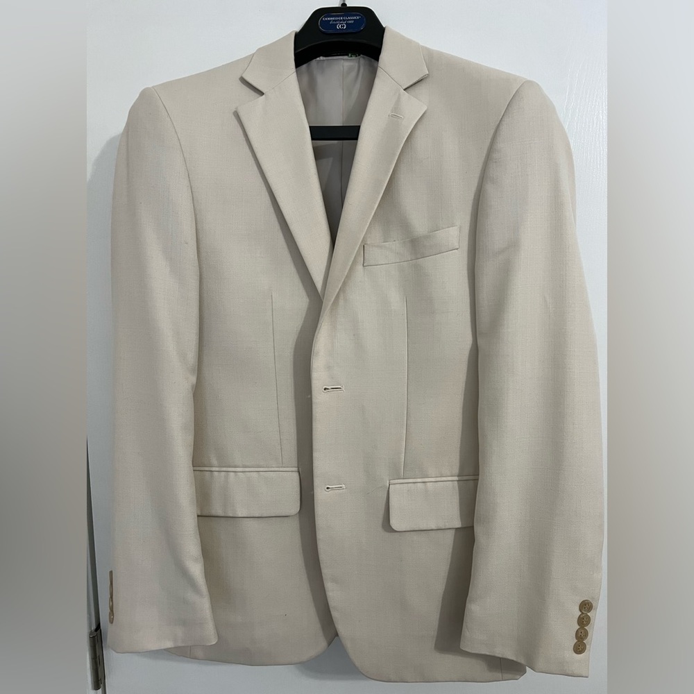 Wilke Rodriguez Cream/Off-white Sport Coat (38R)